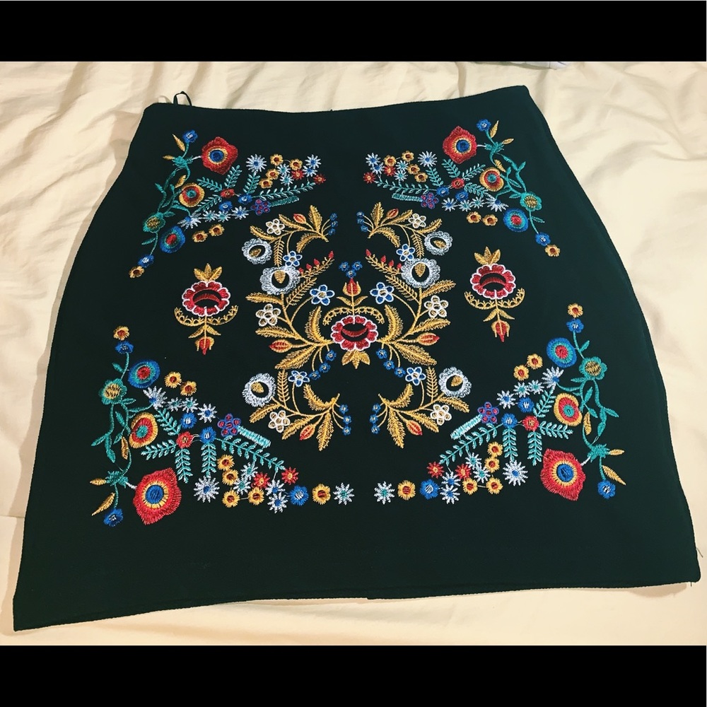 Embroidered skirt